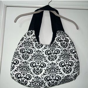 Black and White Mickey Patterned Women's Bag